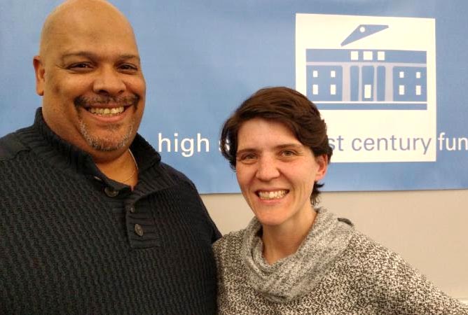 Malcolm Cawthorne and Kate Leslie, co-teachers of Brookline High School's Racial Awareness Seminar